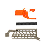 JGCWorker f10555 No.163 3D Printing Front Tube Kits With Adaptor for Nerf N-Strike Stryfe Color Sandy - Nerf Mod Kits -Worker Mod Kits