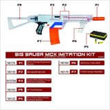 JGCWORKER Short darts Magazine Modulus Kit for Nerf N-Strike Elite Retaliator - Nerf Mod Kits -Worker Mod Kits