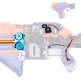 WORKER Upgraded Flywheel Mod Kit Set for Nerf N-Strike Elite Infinus (Diamond Pattern)