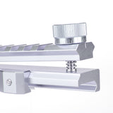 JGCWorker Adjustable Picatinny Rail Mount Aluminum Alloy for Nerf Modify Toy Silver