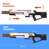 JGCWorker Swift Blaster Guns Toy, Full Mod Kits Set Short Darts Shooting Game, Upgrade Targeting Blaster, Gifts for Teenagers Adults