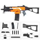 JGCWorker STF-W023 UMP9 Style Mod Kits Set With Black Adaptor for Nerf N-Strike Elite Stryfe Blaster - Nerf Mod Kits -Worker Mod Kits