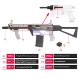 JGCWorker FCZ-W009 MCX Style And Short Darts Transform Mod Kits Set for  Nerf N-Strike Retaliator Avenger Blaster - Nerf Mod Kits -Worker Mod Kits