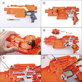 WORKER NO.415 Flywheel Bin Aluminum Mod Kit for Nerf Stryfe Blaster