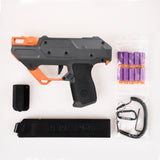 WORKER Nightingale Blaster, Semi-Auto Flywheel Half Dart Blaster Pistol Toy Free DIY (Batery Not Included)