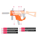 JGCWorker STF-W004-9 I Style KRISS Vector Mod Kits Set for Nerf N-Strike Elite Stryfe Blaster - Nerf Mod Kits -Worker Mod Kits