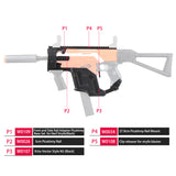 JGCWorker STF-W004-8 H Style KRISS Vector Mod Kits Set for Nerf N-Strike Elite Stryfe Blaster - Nerf Mod Kits -Worker Mod Kits