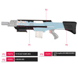 JGCWorker F10555 3D Printed CJ-001 Kits Set for Nerf Zombie Strike ZED Squad Longshot CS-12 Blaster - Nerf Mod Kits -Worker Mod Kits