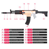 JGCWorker STF-W001-A AK-12 A Style Mod Kits Set With Orange Adaptor for Nerf N-Strike Elite Stryfe Blaster - Nerf Mod Kits -Worker Mod Kits