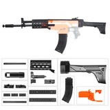 JGCWorker STF-W001-A AK-12 A Style Mod Kits Set With Orange Adaptor for Nerf N-Strike Elite Stryfe Blaster - Nerf Mod Kits -Worker Mod Kits