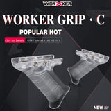 JGCWorker Foregrip Transparent PC Hand Grip for Nerf and Worker Blaster