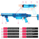 JGCWOKKER Long Dart with B Type Air Pump MCX Style PROPHECY Blaster - Nerf Mod Kits -Worker Mod Kits