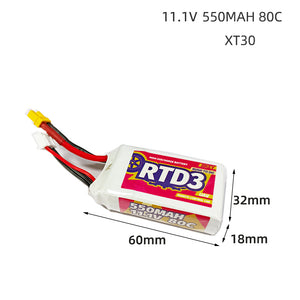 JGCWorker 550mAh 80C 3S Lithium Battery for Nightingale Blaster, Without Charger and Balancer