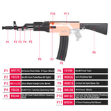 JGCWorker STF-W014 AK Style Mod Kits Set for Nerf N-Strike Elite Stryfe Blaster - Nerf Mod Kits -Worker Mod Kits