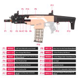 JGCWorker STF-W012 XCR-L Micro Mod Kits Set for Nerf N-Strike Elite Stryfe Blaster - Nerf Mod Kits -Worker Mod Kits