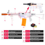 JGCWorker FCZ-W008 MCX Style And Short Darts Transform Mod Kits Set for  Nerf N-Strike Retaliator Avenger Blaster - Nerf Mod Kits -Worker Mod Kits