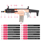 JGCWorker STF-W011 XCR-L Mini Mod Kits Set for Nerf N-Strike Elite Stryfe Blaster - Nerf Mod Kits -Worker Mod Kits