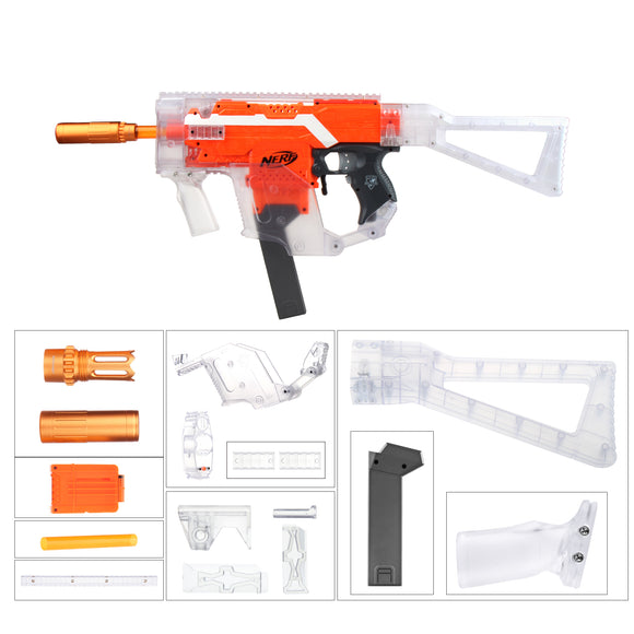 JGCWorker STF-W004-4 D Style KRISS Vector Mod Kits Set for Nerf N-Strike Elite Stryfe Blaster - Nerf Mod Kits -Worker Mod Kits