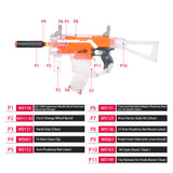 JGCWorker STF-W004-10 J Style KRISS Vector Mod Kits Set for Nerf N-Strike Elite Stryfe Blaster - Nerf Mod Kits -Worker Mod Kits