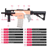 JGCWorker STF-W008-01 MP5-K A Style Mod Kits Set for Nerf N-Strike Elite Stryfe Blaster - Nerf Mod Kits -Worker Mod Kits