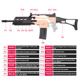 JGCWorker STF-W016 G36 Style Mod Kits Set for Nerf N-Strike Elite Stryfe Blaster - Nerf Mod Kits -Worker Mod Kits