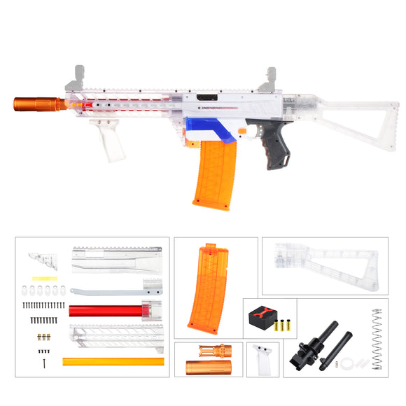 JGCWorker FCZ-W008 MCX Style And Short Darts Transform Mod Kits Set for  Nerf N-Strike Retaliator Avenger Blaster - Nerf Mod Kits -Worker Mod Kits