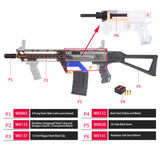 JGCWorker FCZ-W009 MCX Style And Short Darts Transform Mod Kits Set for  Nerf N-Strike Retaliator Avenger Blaster - Nerf Mod Kits -Worker Mod Kits