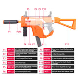 JGCWorker STF-W004-7 G Style KRISS Vector Mod Kits Set for Nerf N-Strike Elite Stryfe Blaster - Nerf Mod Kits -Worker Mod Kits
